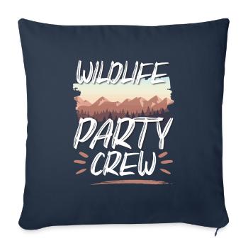 Wildlife Party Crew - Sofakissenbezug 45 x 45 cm - Navy - Vorne