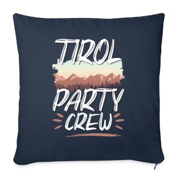 Tirol Party Crew - Housse de coussin décorative 45 x 45 cm - bleu marine - Devant