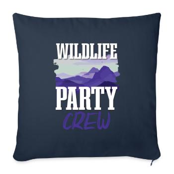Wildlife Party Crew - Sofakissenbezug 45 x 45 cm - Navy - Vorne