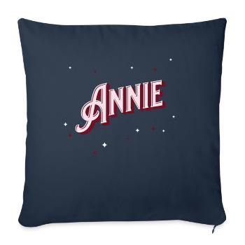 Annie name personalized - Sofa pillowcase 17,3'' x 17,3'' (45 x 45 cm) - navy - Front