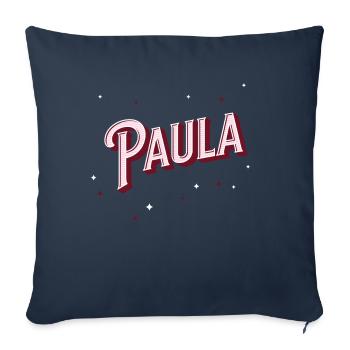 Paula Namen personalisiert - Sofakissenbezug 45 x 45 cm - Navy - Vorne