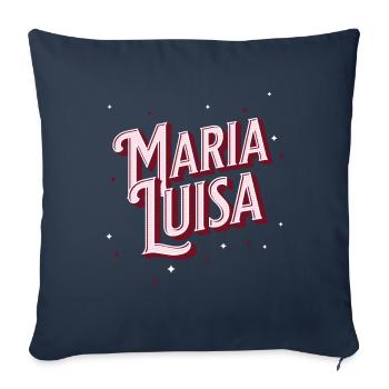 Maria Luisa name personalized - Sofa pillowcase 17,3'' x 17,3'' (45 x 45 cm) - navy - Front