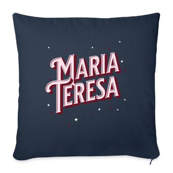 Maria Teresa names personalized - Sofa pillowcase 17,3'' x 17,3'' (45 x 45 cm) - navy - Front