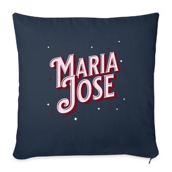 Maria Jose name personalized - Sofa pillowcase 17,3'' x 17,3'' (45 x 45 cm) - navy - Front