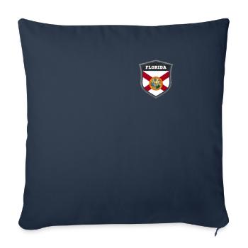 Floride - Housse de coussin décorative 45 x 45 cm - bleu marine - Devant