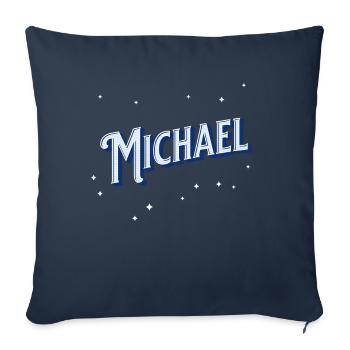 Michael Namen personalisiert - Sofakissenbezug 45 x 45 cm - Navy - Vorne