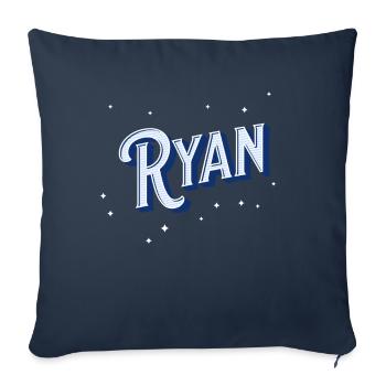 Ryan Namen personalisiert - Sofakissenbezug 45 x 45 cm - Navy - Vorne