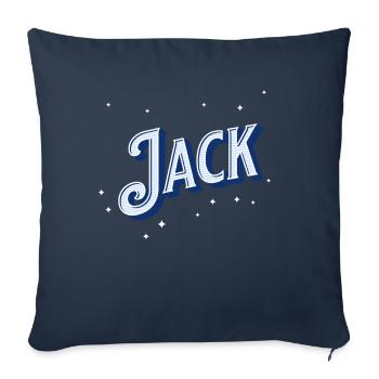 Jack names personalized - Sofa pillowcase 17,3'' x 17,3'' (45 x 45 cm) - navy - Front