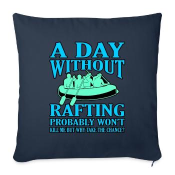 Rafting - Sofa pillowcase 17,3'' x 17,3'' (45 x 45 cm) - navy - Front