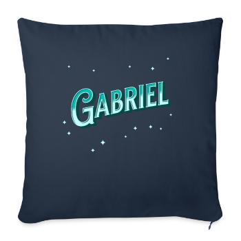 Gabriel Namen personalisiert - Sofakissenbezug 45 x 45 cm - Navy - Vorne