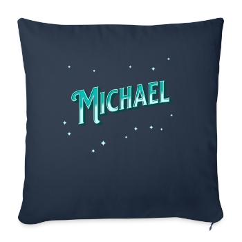 Michael Namen personalisiert - Sofakissenbezug 45 x 45 cm - Navy - Vorne