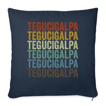 Tegucigalpa Honduras Retro Vintage - Sofa pillowcase 17,3'' x 17,3'' (45 x 45 cm) - navy - Front