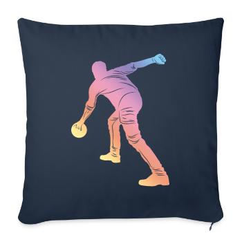 Bowling Silhouette - Sofakissenbezug 45 x 45 cm - Navy - Vorne