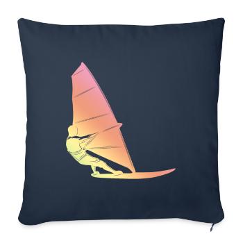 Windsurfen Silhouette - Sofakissenbezug 45 x 45 cm - Navy - Vorne