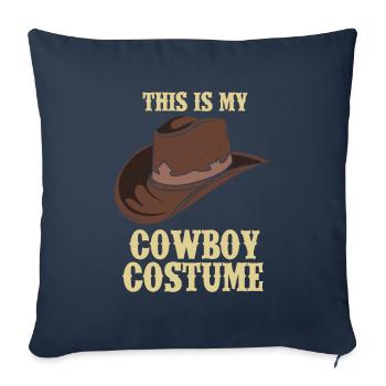 Cowboy Costume Country Western - Sofa pillowcase 17,3'' x 17,3'' (45 x 45 cm) - navy - Front