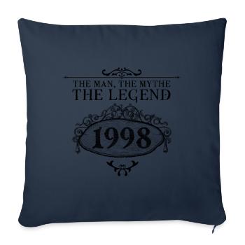 1998 | Die Legende seit 1998 Geburtstag - Sofakissenbezug 45 x 45 cm - Navy - Vorne