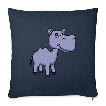 Kamel Comic - Sofakissenbezug 45 x 45 cm - Navy - Vorne