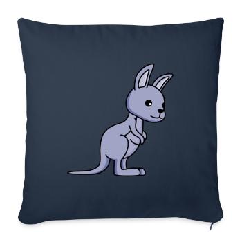 Kangaroo Comic - Sofakissenbezug 45 x 45 cm - Navy - Vorne