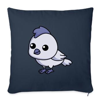Chicken Comic Animal - Sofa pillowcase 17,3'' x 17,3'' (45 x 45 cm) - navy - Front