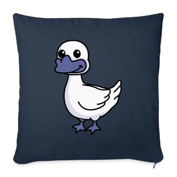 Goose Comic Animal - Sofa pillowcase 17,3'' x 17,3'' (45 x 45 cm) - navy - Front