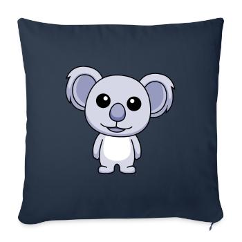 Koala Comic Tier - Sofakissenbezug 45 x 45 cm - Navy - Vorne