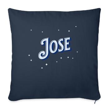 Jose name personalized - Sofa pillowcase 17,3'' x 17,3'' (45 x 45 cm) - navy - Front