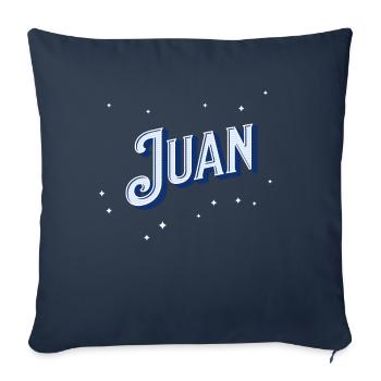Juan names personalized - Sofa pillowcase 17,3'' x 17,3'' (45 x 45 cm) - navy - Front
