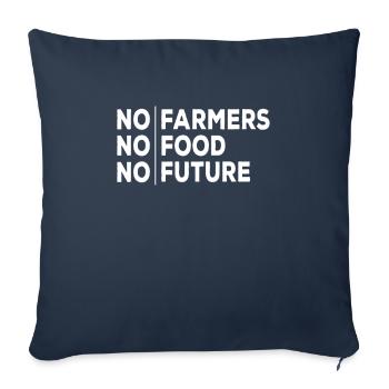 Bauern Protest Landwirtschaft Streik Demo - Sofakissenbezug 45 x 45 cm - Navy - Vorne