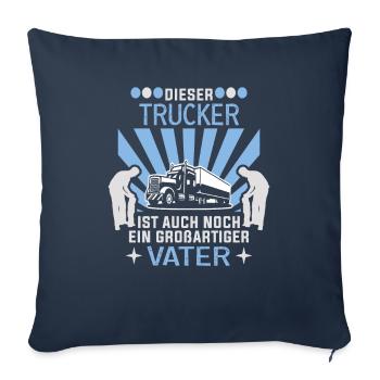 Trucker Father's Day Truck Driver Truck Driver - Sofa pillowcase 17,3'' x 17,3'' (45 x 45 cm) - navy - Front