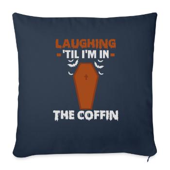 Conception d’Halloween pour la fête d’Halloween - Housse de coussin décorative 45 x 45 cm - bleu marine - Devant