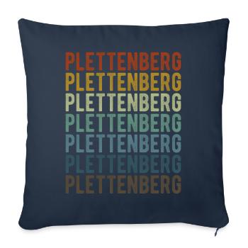 Plettenberg City Retro Vintage - Sofa pillowcase 17,3'' x 17,3'' (45 x 45 cm) - navy - Front
