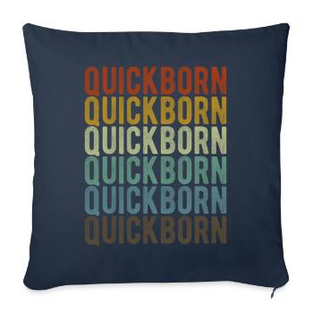 Quickborn City Retro Vintage - Sofa pillowcase 17,3'' x 17,3'' (45 x 45 cm) - navy - Front