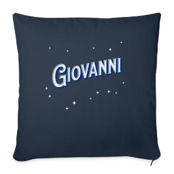 Giovanni name personalized - Sofa pillowcase 17,3'' x 17,3'' (45 x 45 cm) - navy - Front