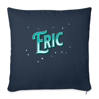 Eric names personalized - Sofa pillowcase 17,3'' x 17,3'' (45 x 45 cm) - navy - Front