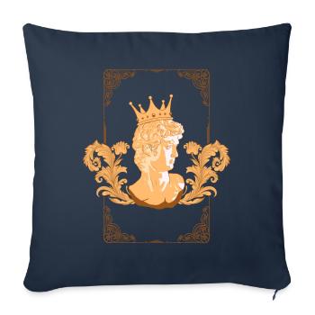 Baroque Aesthetic Statue Of David Dark Academia - Sofakissenbezug 45 x 45 cm - Navy - Vorne