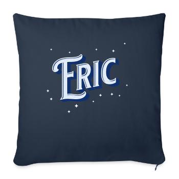 Eric names personalized - Sofa pillowcase 17,3'' x 17,3'' (45 x 45 cm) - navy - Front