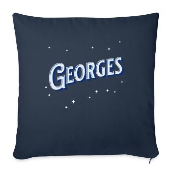 George's name personalized - Sofa pillowcase 17,3'' x 17,3'' (45 x 45 cm) - navy - Front