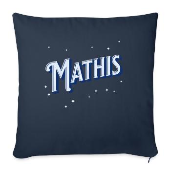 Mathis name personalized - Sofa pillowcase 17,3'' x 17,3'' (45 x 45 cm) - navy - Front