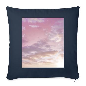 Vintage Pink Cloud Aesthetic Dreamcore Angelcore - Sofa pillowcase 17,3'' x 17,3'' (45 x 45 cm) - navy - Front