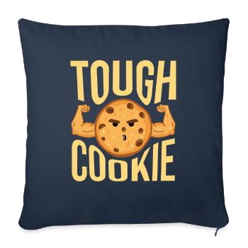 Tough Cookie Cookies Cookies Candy - Housse de coussin décorative 45 x 45 cm - bleu marine - Devant