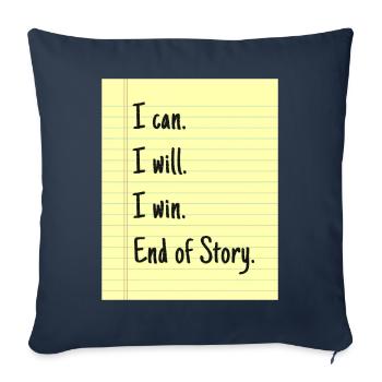 Downtown Girl Aesthetic Coquette - Sofa pillowcase 17,3'' x 17,3'' (45 x 45 cm) - navy - Front