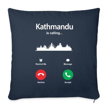 Kathmandu - Sofa pillowcase 17,3'' x 17,3'' (45 x 45 cm) - navy - Front