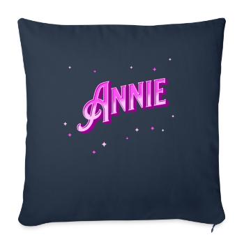 Annie name personalized - Sofa pillowcase 17,3'' x 17,3'' (45 x 45 cm) - navy - Front