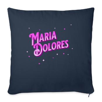 Maria Dolore's name personalized - Sofa pillowcase 17,3'' x 17,3'' (45 x 45 cm) - navy - Front