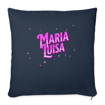 Maria Luisa name personalized - Sofa pillowcase 17,3'' x 17,3'' (45 x 45 cm) - navy - Front