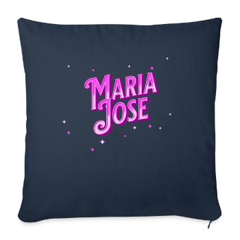 Maria Jose name personalized - Sofa pillowcase 17,3'' x 17,3'' (45 x 45 cm) - navy - Front