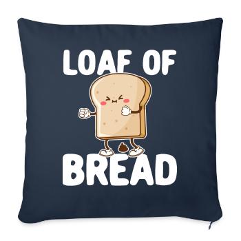 Funny bread baker - Sofa pillowcase 17,3'' x 17,3'' (45 x 45 cm) - navy - Front
