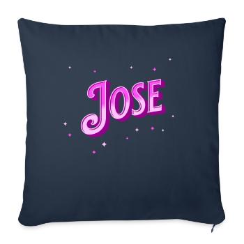 Jose's name personalized - Sofa pillowcase 17,3'' x 17,3'' (45 x 45 cm) - navy - Front