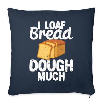 Funny bread baker - Sofa pillowcase 17,3'' x 17,3'' (45 x 45 cm) - navy - Front