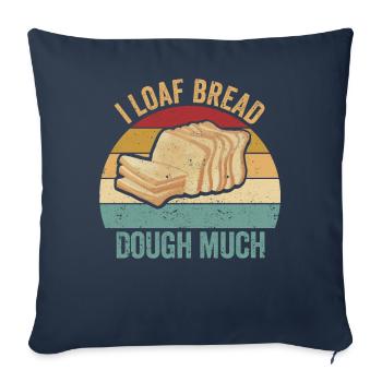 Funny bread baker - Sofa pillowcase 17,3'' x 17,3'' (45 x 45 cm) - navy - Front